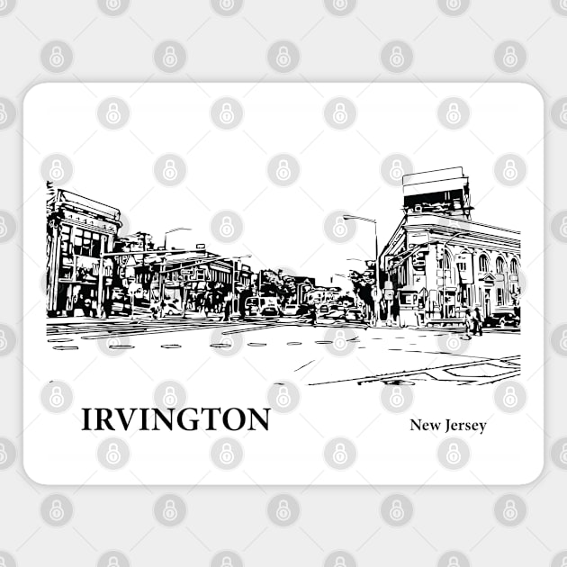 Irvington New Jersey Magnet by Lakeric